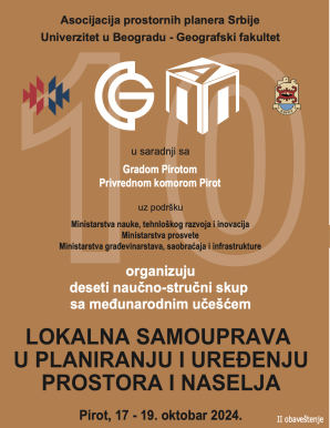 X naučno-stručni skup „LOKALNA SAMOUPRAVA U PLANIRANJU I UREĐENJU PROSTORA I NASELJA”