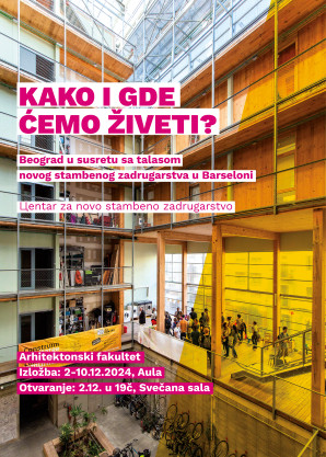 Изложба и предавање: КАКО И ГДЕ ЋЕМО ЖИВЕТИ?  – Београд у сусрету са таласом новог стамбеног задругарства у Барселони